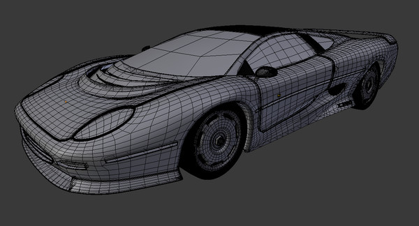3d model xj 220 - Jaguar XJ 220 Low-Poly by Oscar Johansson